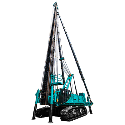 Sonnette de battage hydraulique, sur chenilles