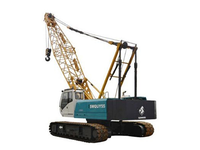 Grue à flèche en treillis, sur chenilless, SWQUY55B